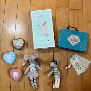 Maileg Superhero and Tooth Fairy Mouse